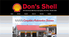 Desktop Screenshot of donsshell.com